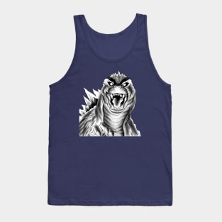 white godzilla in the mist Tank Top